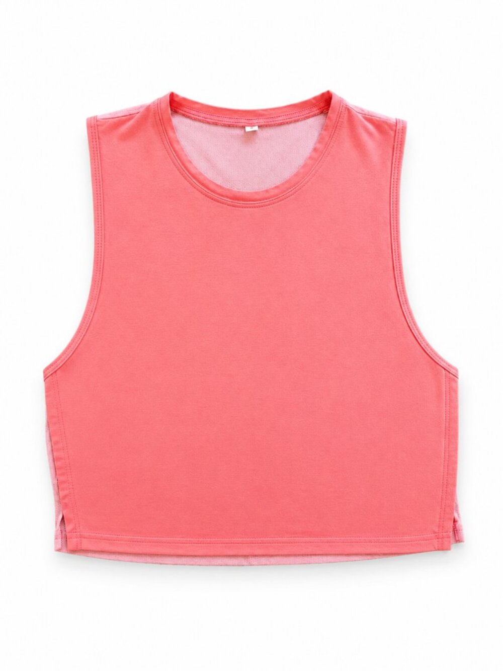 Rose Mesh Back Cropped Tank Top – Size Small